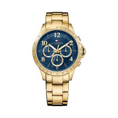 Ladies gold chronograph bracelet watch 1781643